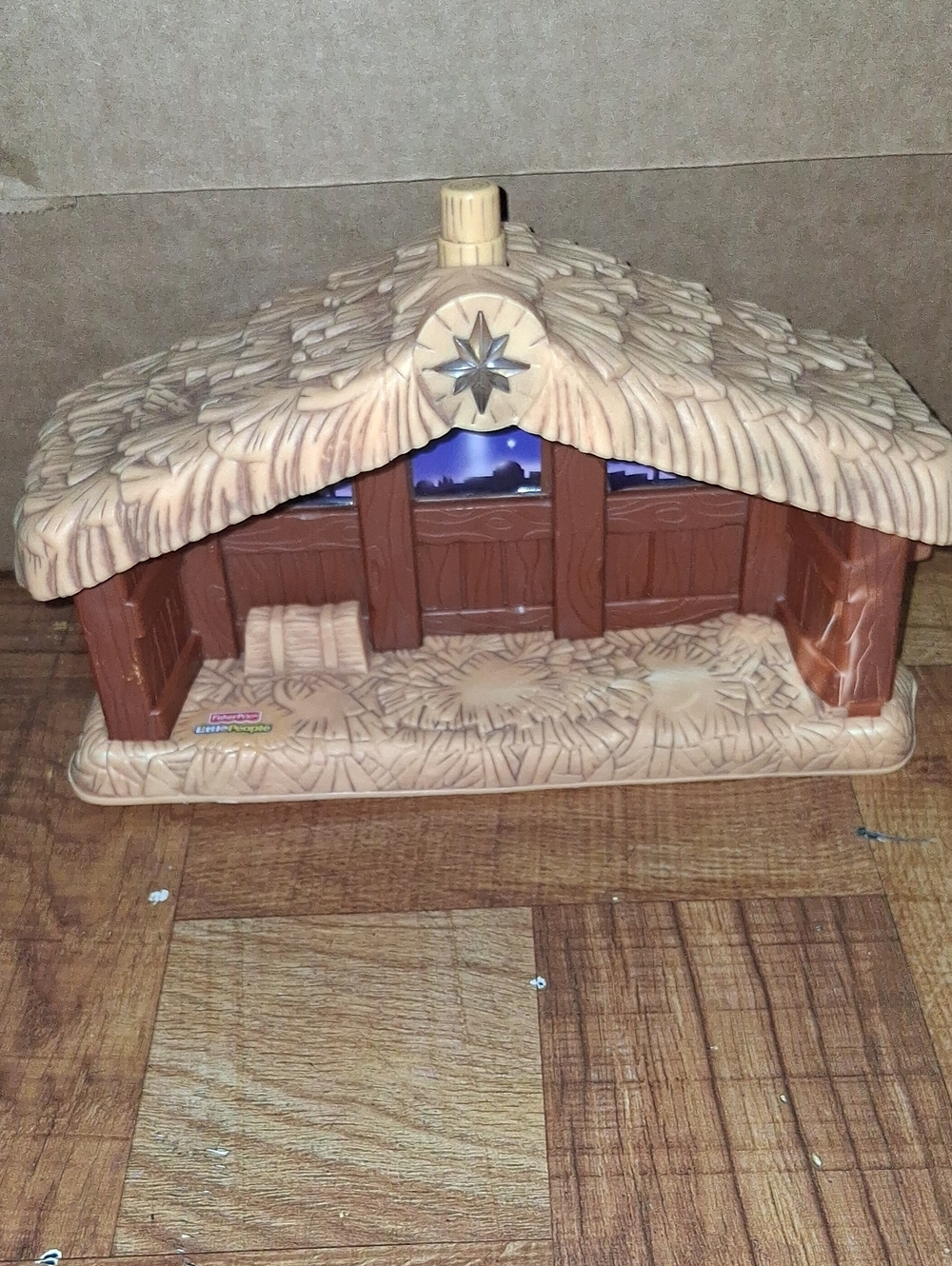 Fisher-Price Brown & Tan Playset Stable Barn ......Nativity